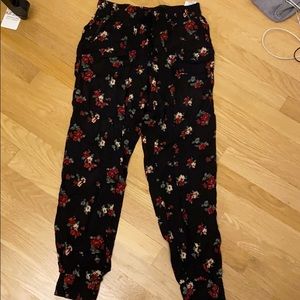 floral joggers